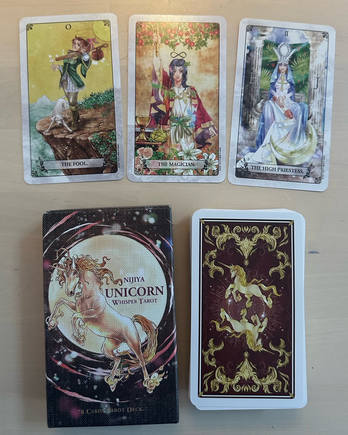 The Unicorn Whisper Tarot — A Magical Rider–Waite Deck with Mythical Elegance